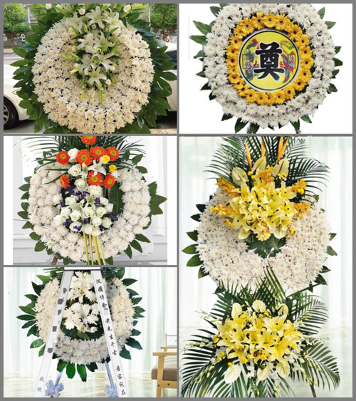 四川广安前锋区代市镇花圈速递